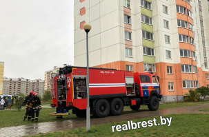 В Бресте на Криштофовича произошло возгорание в квартире