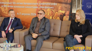 Представители творческой группы деятелей кино из России встретились с заместителем председателя Брестского облисполкома Вадимом Кравчуком