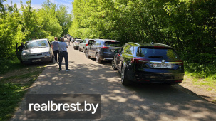 Очередь на границе в Бресте растянулась до пешеходного подвесного моста