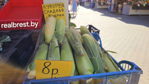 На «Колхозном» рынке в Бресте появилась кукуруза − вот сколько стоит кило