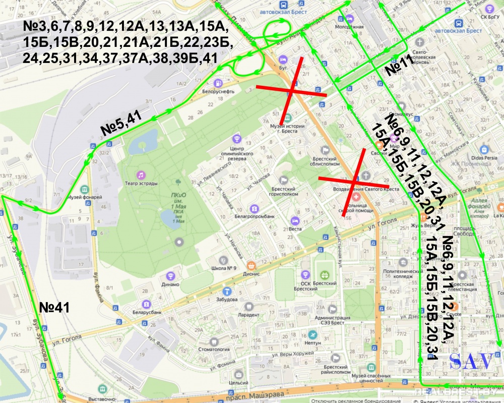 Маршрутка 35 брест карта - 90 фото