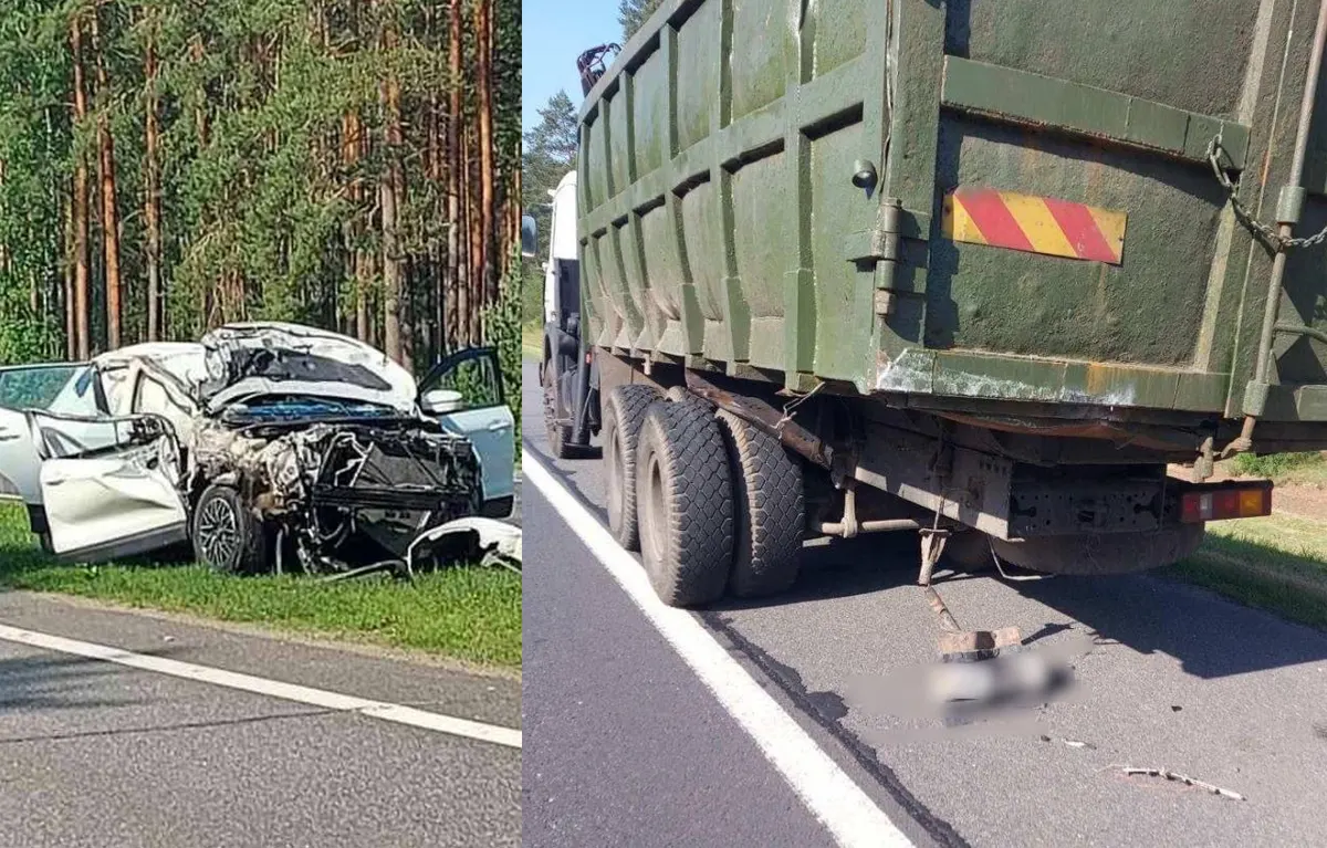 Уснул за рулем - врезался в МАЗ на М1 в Барановичском районе — Реальный  Брест